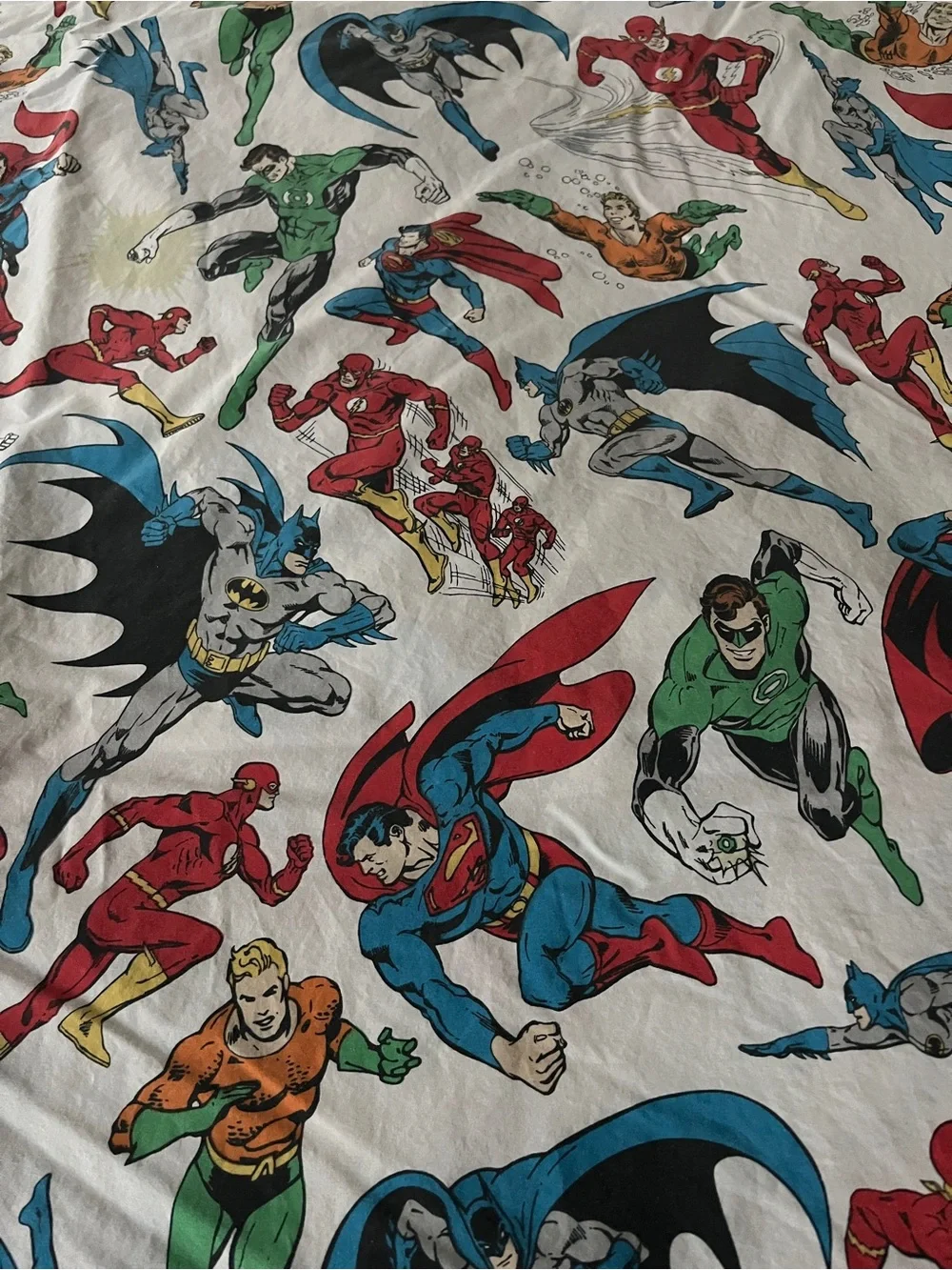 Pottery Barn Kids DC Comics Superhero Duvet Cover and matching pillow case